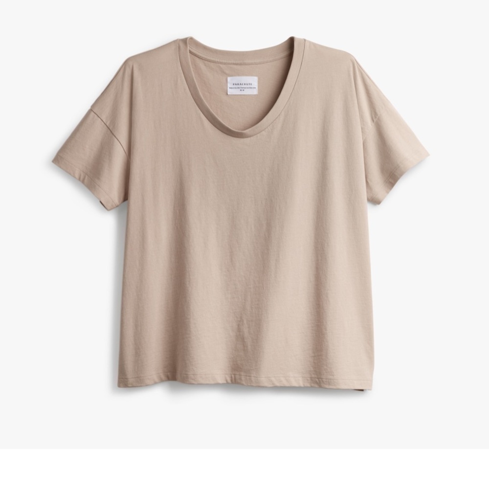 Parachute Organic Cotton Tee Lounge Tan Bisque M XL - Picture 1 of 6
